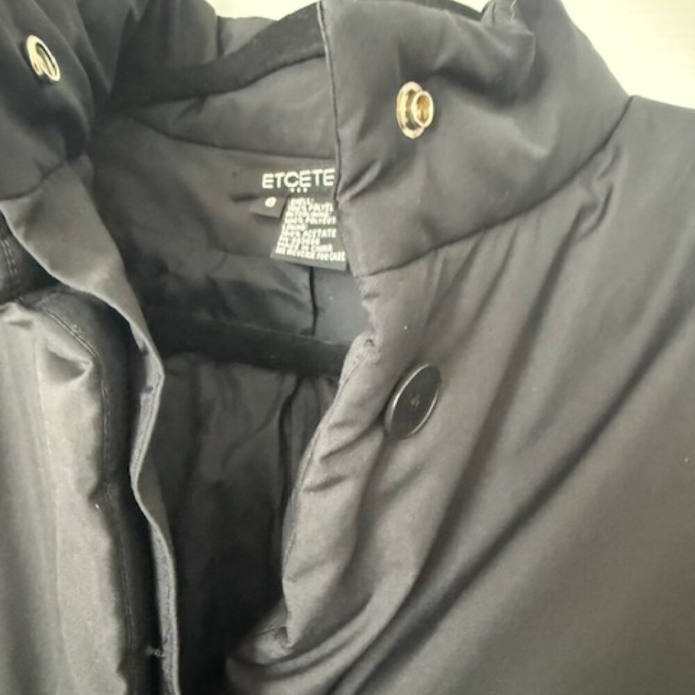 Etcetera Black Lightweight Puffer Jacket - Size 8 - image 6